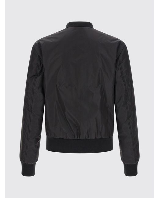 Dolce & Gabbana Gray Dolce &Amp Gabbana Technical Nylon Bomber Jacket With Metal Logo And Zip Closure for men