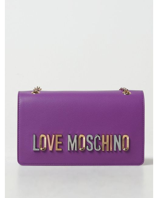 Love Moschino Purple Shoulder Bag