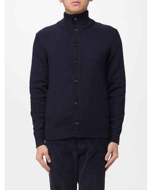 Zanone Blue Wool Turtleneck Sweater for men