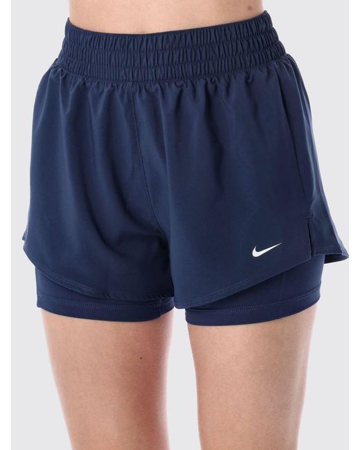 Nike Blue Technical Fabric Shorts