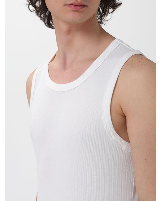 Entire studios White Cotton Tank Top for men