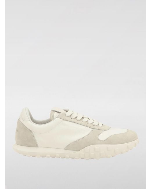 Jil Sander Natural Athletic Inspired Low Top Lace-Up Casual Footwear For Everyday Wear
