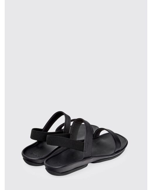 Camper White Right Isla Leather Sandals