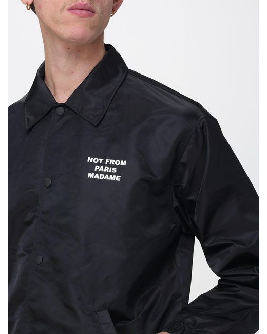 Drole de Monsieur Blue Nylon Overshirt for men
