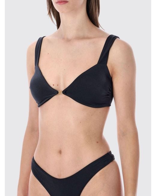 MATINEÉ Black Triangle Bikini With V-Neck And Brazilian Briefs