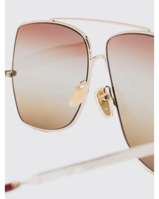 Chloé Natural ChloÉ Metal Sunglasses