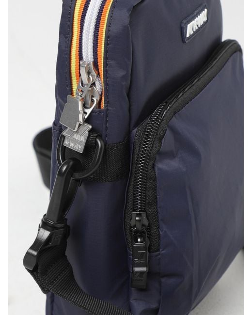 K-Way Blue Shoulder Bag for men