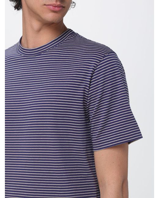 Circolo 1901 Blue Striped Cotton T-Shirt for men