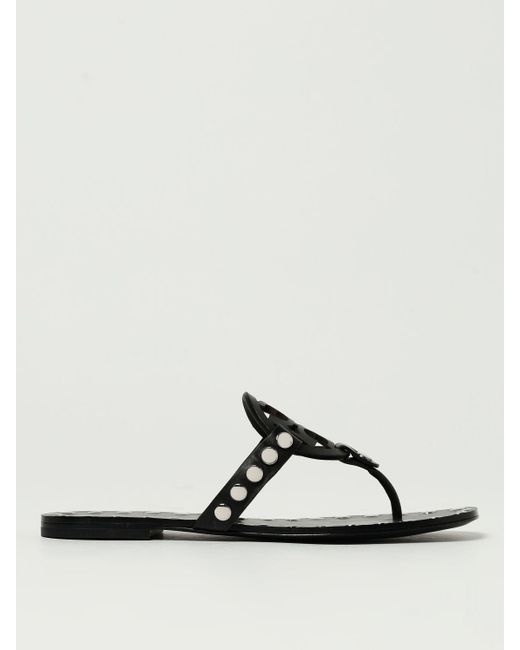 Tory Burch Black Flat Sandals