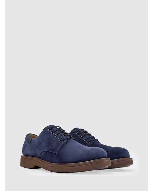Camper Blue Norman Suede Derby for men