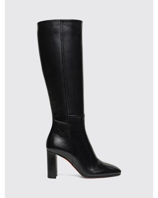 Santoni Black Boots
