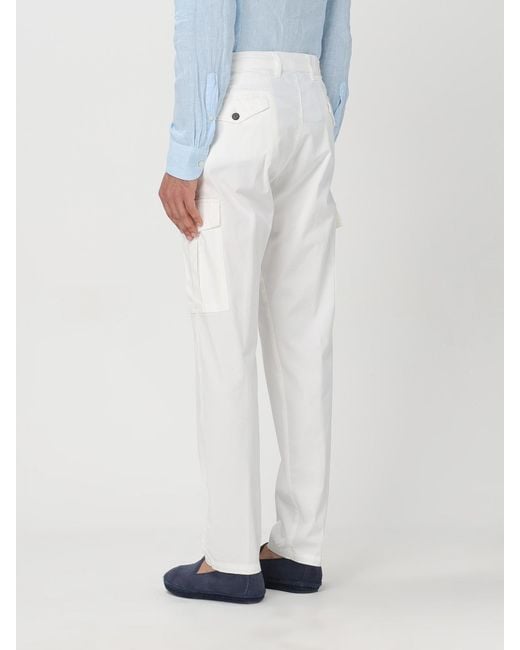 Eleventy White Trousers for men