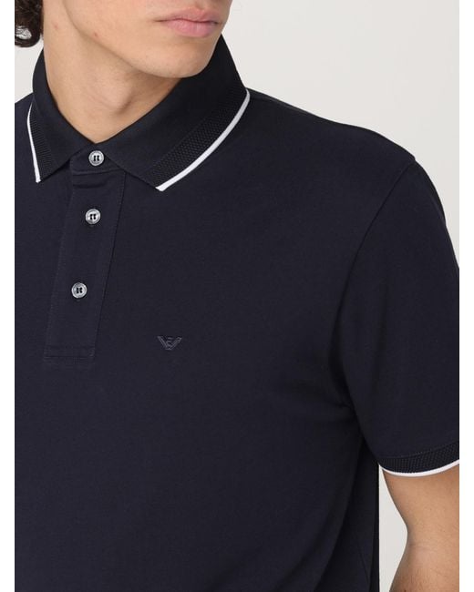 Emporio Armani Black Polo Shirt for men