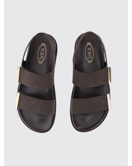 Tod's White Leather Sandals