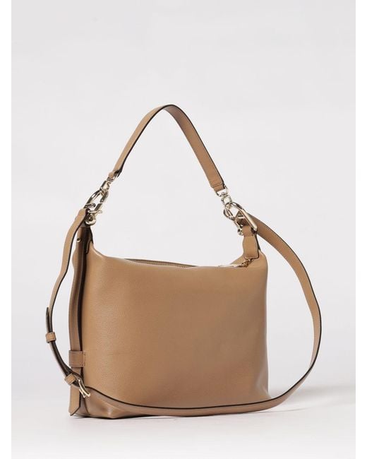 Furla Natural Tonie Grained Leather Bag