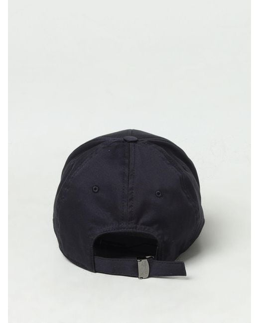 Cappello in cotone con placca logo di Dolce & Gabbana in Blue da Uomo