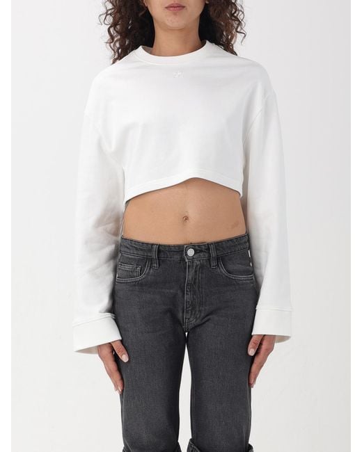 Courreges White Sweatshirt Courrèges