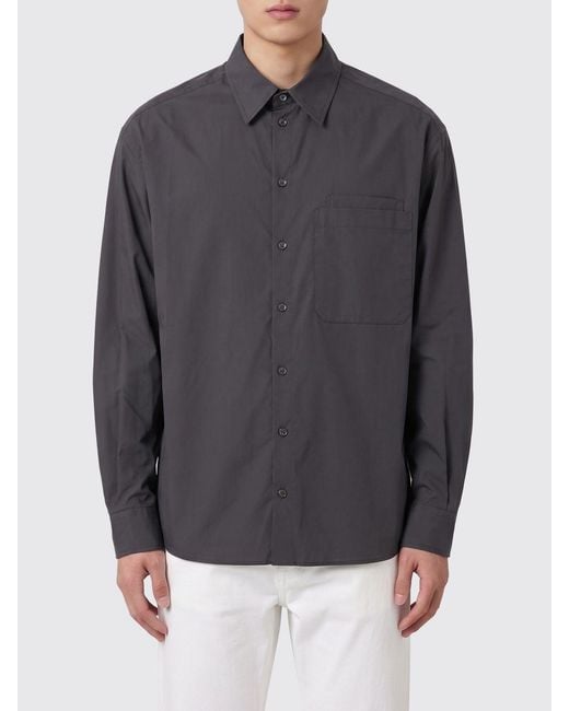 Camisa Casual De Algodón Roberto Collina de hombre de color Gray