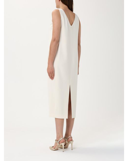 Theory Natural Midi Dress Sleeveless Vneck