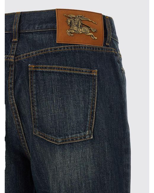 Burberry Blue Mid-Rise Flared Jeans