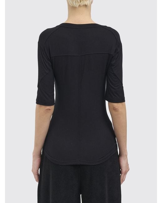 Thom Krom Black Silk Blend Crew Neck T-Shirt