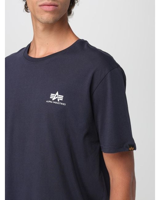 Alpha Industries Blue T-Shirt for men