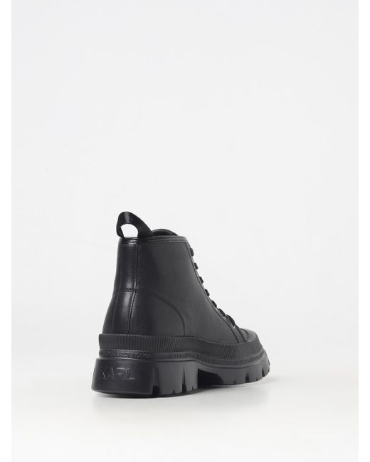Karl Lagerfeld Black Boots for men