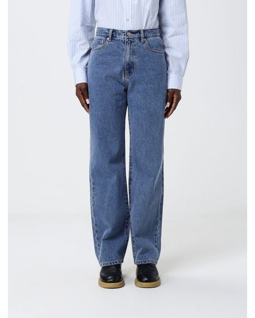 DUNST Blue Straight Cotton Denim Jeans By