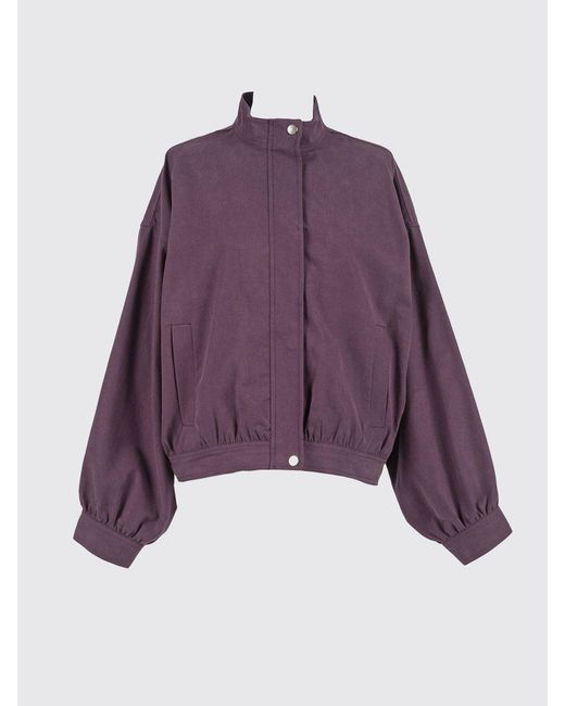 Twinset Purple Cotton Blend Jacket