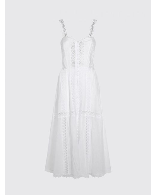 Charo Ruiz White Defelle Midi Dress Ibiza