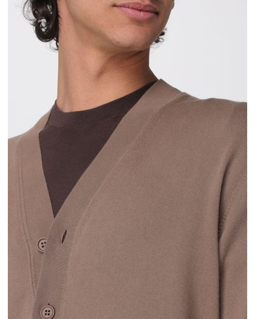 Kangra Brown Cotton Cardigan for men