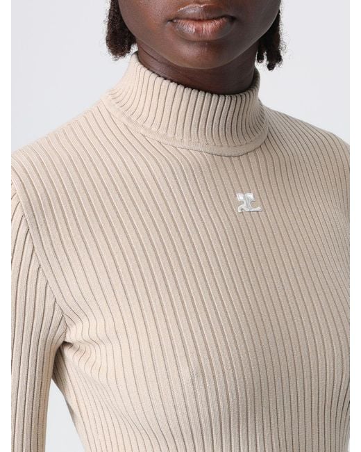Courreges White CourrÈ Ges Turtleneck Sweater