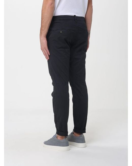 Mason's Blue Stretch Cotton Cargo Trousers for men