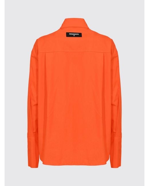 Patrizia Pepe Orange Polyester Shirt