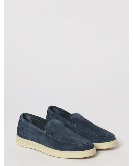 Woolrich Blue Suede Loafers for men
