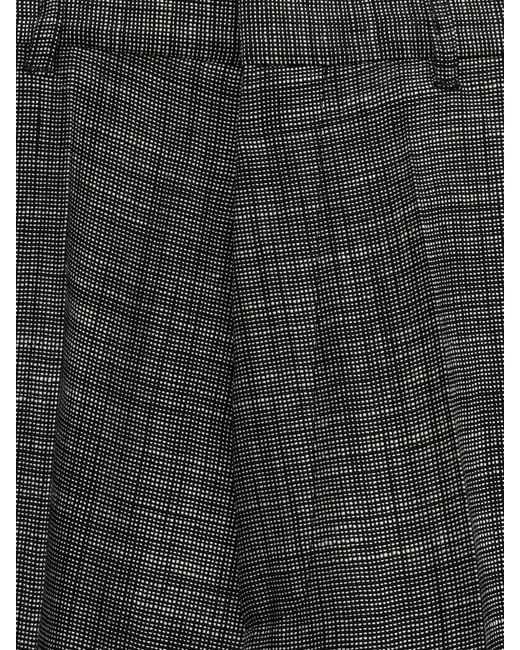Phoebe Philo Gray Silk And Linen Tailored Trousers