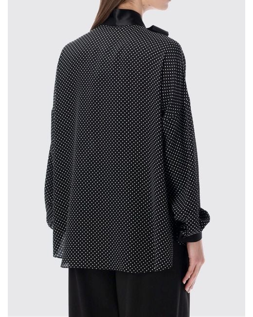 Blusa De Seda Con Lunares Tom Ford de color Gray