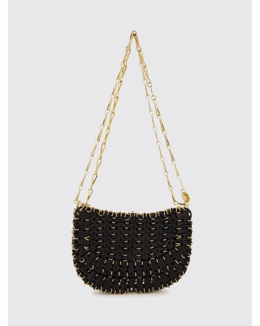 Rabanne White 1969 Metal Mesh Mini Shoulder Bag With Magnetic Flap