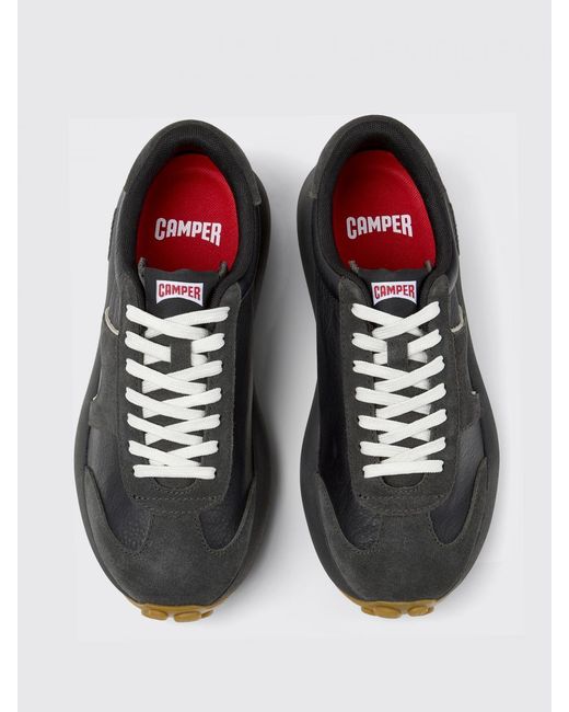 Camper Black Pelotas Athens Leather Sneakers