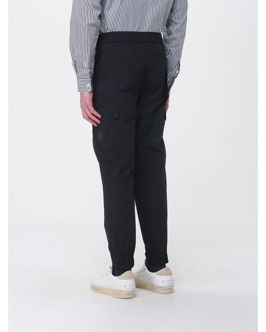 Boss Black Stretch Poplin Cargo Trousers for men