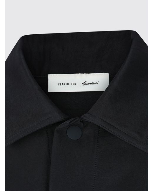 Fear Of God Blue Nylon Shirt Jacket With Patch Pockets for men
