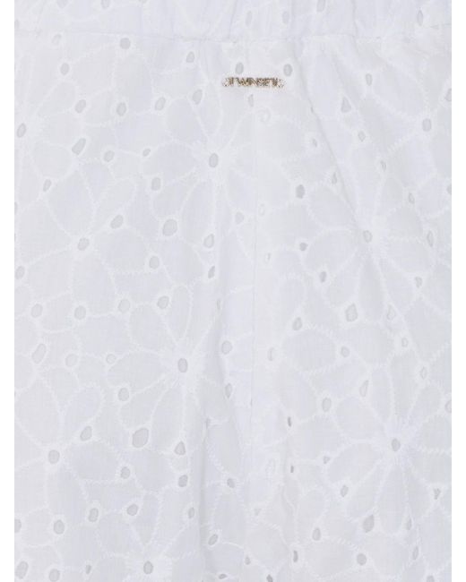 Twinset White Sangallo Palazzo Trousers