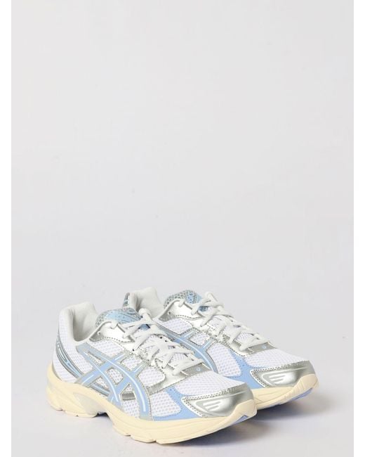Asics White Gel-1130 Mesh And Rubber Sneakers
