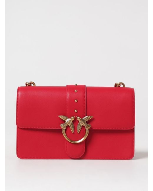 Pinko Red Schultertasche Damen