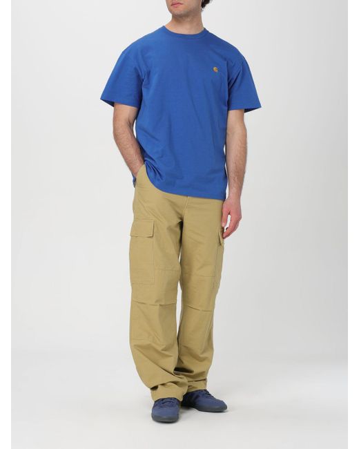 T-shirt in cotone di Carhartt in Blue da Uomo