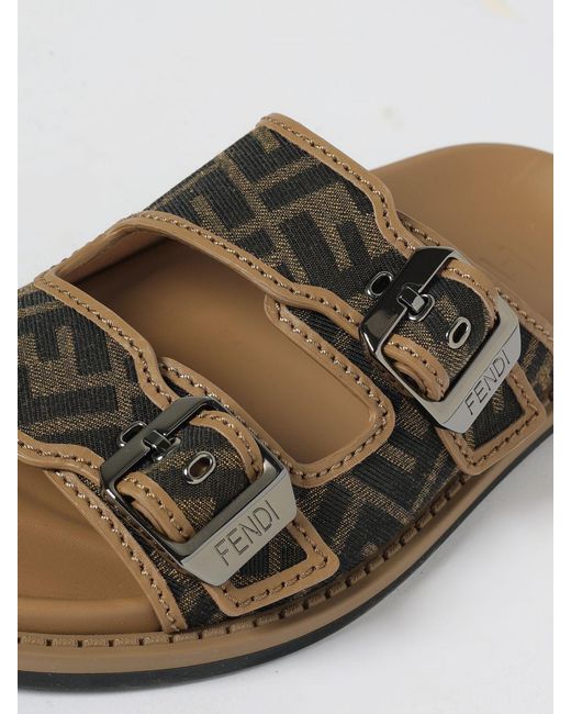 Fendi Brown Feel Sandal for men