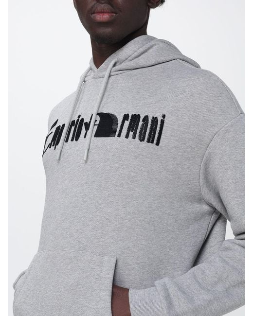 Emporio Armani Gray Sweatshirt for men