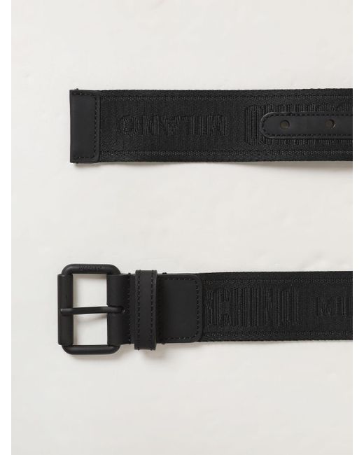 Cintura in nylon jacquard di Moschino Couture in Black da Uomo