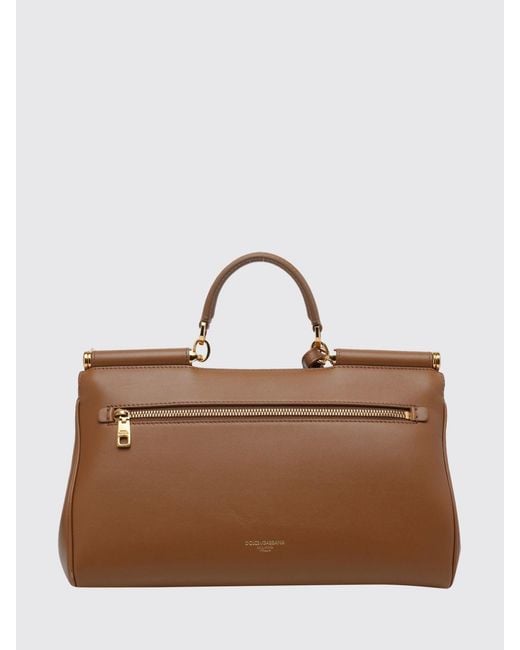 Dolce & Gabbana Brown Dolce &Amp Gabbana My Sicily Plongé Leather Bag