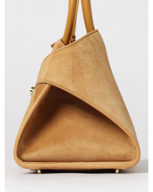 Ferragamo Natural Hug M Suede Bag
